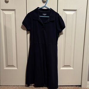 Old Navy Girls Uniform Dark Blue Polo Dress